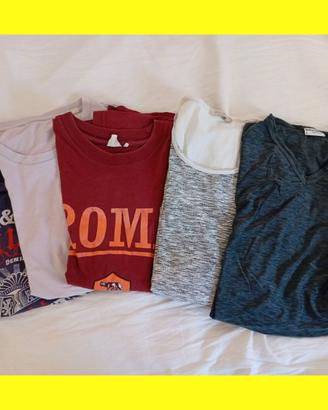 MAGLIE SHIRT UOMO usate in stock 5 abiti cotone