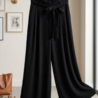 Pantaloni donna WIde Leg Zara Trafaluc neri