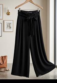 Pantaloni donna WIde Leg Zara Trafaluc neri