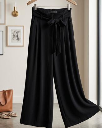 Pantaloni donna WIde Leg Zara Trafaluc neri