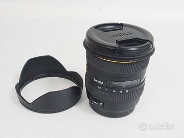 Sigma 10-20mm f/4-5.6 EX DC HSM attacco canon