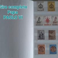 Francobolli PAPA PAOLO VI - Giro completo 1963-78