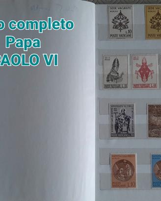 Francobolli PAPA PAOLO VI - Giro completo 1963-78