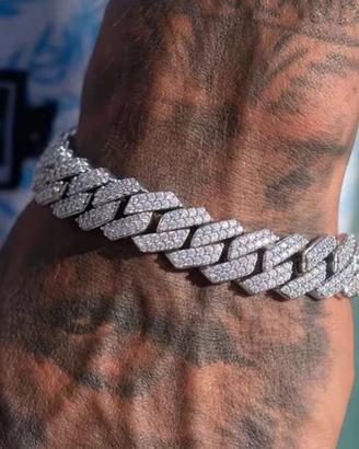 Bracciale a maglia cubana