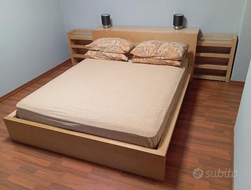 Letto matrimoniale testiera comodini NUOVO