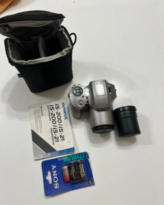 Olympus is-3000 reflex analogica e teleconverter