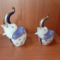 Ceramica coppia elefanti Richard Ginori porcellana