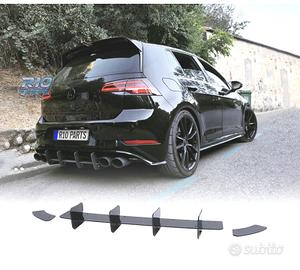 DIFFUSORE VOLKSWAGEN VW GOLF 7 7.5 GTI NERO LUCIDO
