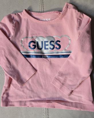 Maglietta GUESS per neonata di 6-9 mesi