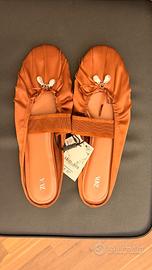 Ballerine Zara arancioni nuove con etichetta