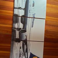 Quadro 3 pezzi aereo A320 Lufthansa