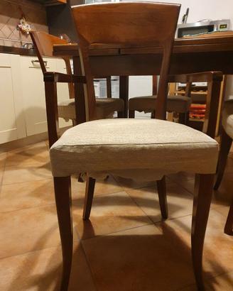 Sedie il legno massello
