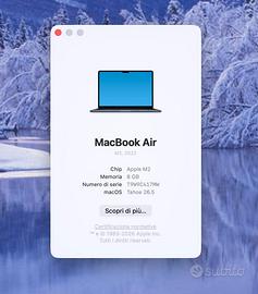 macbook air  M2 2022