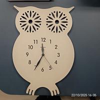 orologio da parete gufo 