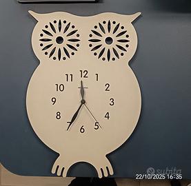 orologio da parete gufo 