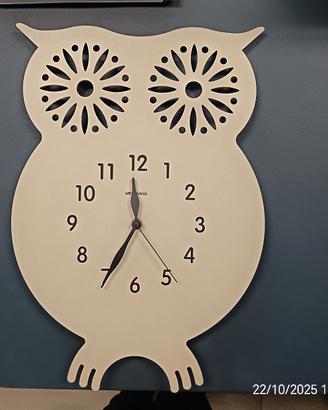 orologio da parete gufo 