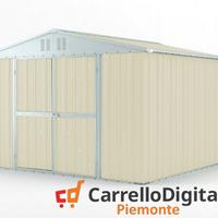 Box struttura lamiera Acciaio 327x307 avorio