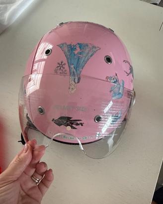 Casco moto bambina