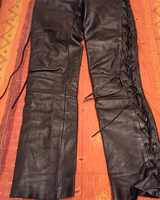 pantaloni in pelle