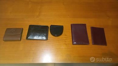 Portafogli pelle - 5 pezzi