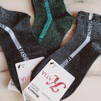 Set  3 Paia  Calzini Glitterato TG -40 