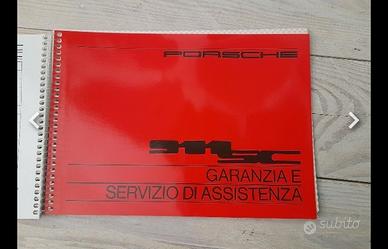 Libretto di istruzioni per Porsche 911 SC