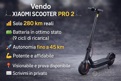 Monopattino xaomi scooter pro 2