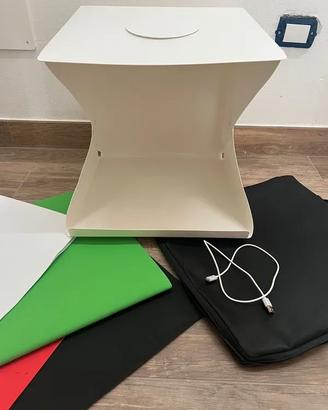 Lightbox Fotografico LED 40x40 Pieghevole