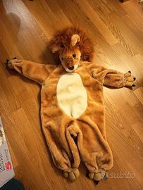 vestito carnevale leone 1-2 anni