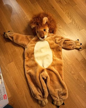 vestito carnevale leone 1-2 anni
