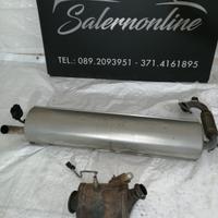 Marmitta e catalizzatore smart 453 turbo