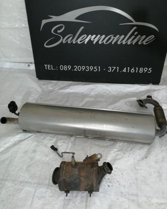 Marmitta e catalizzatore smart 453 turbo