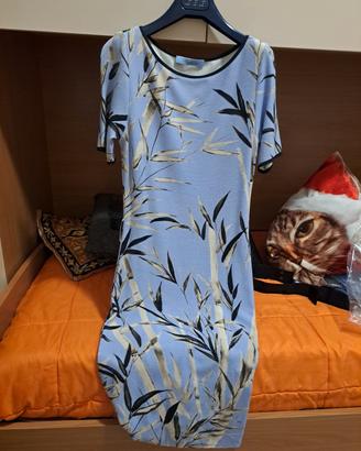 Abito  azzurro manica corta Blumarine