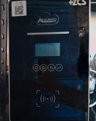 colonnina ricarica auto elettrica zcs azzurro 7kw