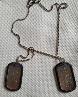 COLLANA PLACCHE MILITAR STILE