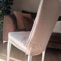 coprisedie elasticizzati universali colore beige 