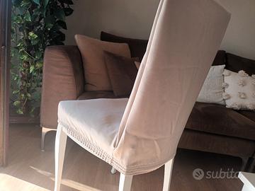 coprisedie elasticizzati universali colore beige 