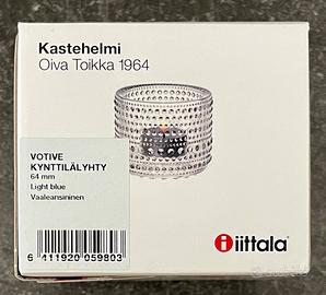 PORTA CANDELA iittala KASTEHELMI BLU CHIARO