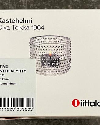 PORTA CANDELA iittala KASTEHELMI BLU CHIARO