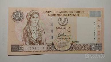 banconota Cipro One Pound