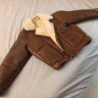 giacca bomber in pelle da uomo