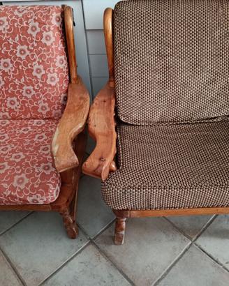 poltrone in legno