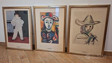 Set 3 Stampe d'Arte Pablo Picasso 