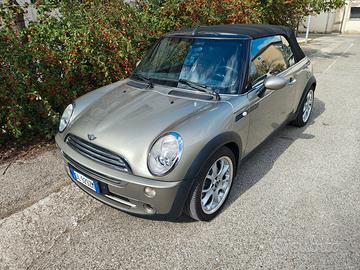 Mini Cooper cabrio sidewalk