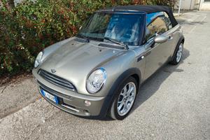 Mini Cooper cabrio sidewalk