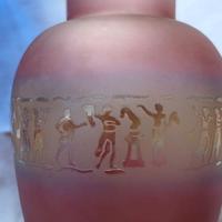 vaso in cristallo opalino rosa