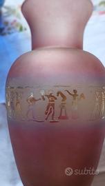 vaso in cristallo opalino rosa