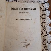 Libro Antico Il Diritto Romano Privato e Puro
