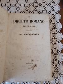 Libro Antico Il Diritto Romano Privato e Puro