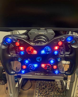 Base MOZA R9 + volante Cube Controls F-Pro